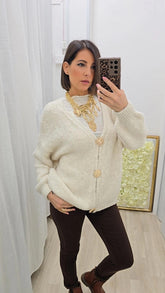 MAXI CARDIGAN SPILLE PANNA ART.